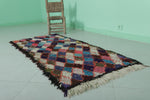 Moroccan Boucherouite rug 2.4 FT x 5.4 FT