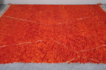 Orange Moroccan rug 8 X 9.7 Feet