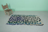 Shaggy Moroccan Rug 2.3 X 5.4 Feet - tribal rug