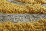 Yellow handwoven rug - Custom rug - Moroccan Wool rug