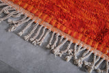 Orange Moroccan rug 8 X 9.7 Feet