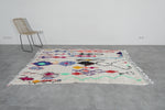 Colorful Moroccan rug 4.6 FT × 7.2 FT