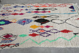 Colorful Moroccan rug 4.6 FT × 7.2 FT