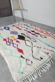 Colorful Moroccan rug 4.6 FT × 7.2 FT