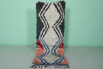 Moroccan berber rug 2.4 X 6.3 Feet - Boucherouite Rugs