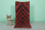 Moroccan berber rug 2.8 X 6 Feet - Boucherouite Rugs