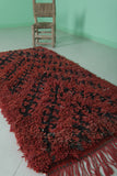 Moroccan berber rug 2.8 X 6 Feet - Boucherouite Rugs