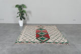 Handmade Moroccan rug 5.4 FT × 6.3 FT