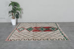 Handmade Moroccan rug 5.4 FT × 6.3 FT