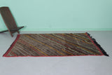 Brown moroccan rug 4.1 X 7.1 Feet