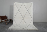 Diamond Moroccan Wool Rug - 5.3 x 8.2 Feet | Elegant Geometric Pattern