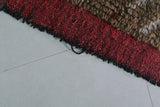 Brown moroccan rug 4.1 X 7.1 Feet