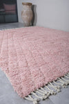 Pink Moroccan rug 8 X 9.9 Feet