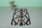 Moroccan berber rug 3 X 5.4 Feet - Boucherouite Rugs