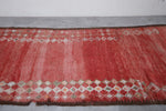 Runner Moroccan rug vintage 3.5 X 12.4 Feet