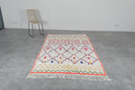 Colorful Moroccan rug 4.8 FT × 7.7 FT