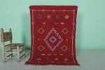 Amazing Red Kilim Rug 3.2 FT X 4.6 FT