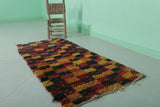 Moroccan berber rug 2.5 X 5.4 Feet - Boucherouite Rugs