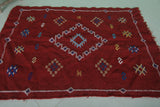 Amazing Red Kilim Rug 3.2 FT X 4.6 FT