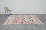 Colorful Moroccan rug 4.8 FT × 7.7 FT