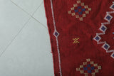 Amazing Red Kilim Rug 3.2 FT X 4.6 FT