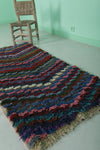 Moroccan berber rug 2.3 X 5.2 Feet - Boucherouite Rugs