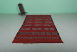 Vintage Kilim berber rug 5.6 ft x 10.3 ft