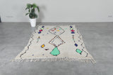 Colorful berber rug 4.7 FT × 7.2 FT