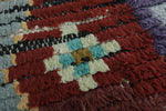 Moroccan berber rug 2.4 X 6.5 Feet - Boucherouite Rugs