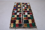 Moroccan berber rug 2.9 X 5.3 Feet - Boucherouite Rugs