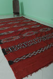 Vintage Kilim berber rug 5.6 ft x 10.3 ft