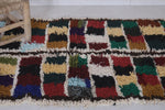 Moroccan berber rug 2.9 X 5.3 Feet - Boucherouite Rugs