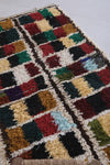 Moroccan Berber Rug 2.9 x 5.3 Feet - Vibrant Handwoven Patchwork Design