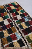 Moroccan Berber Rug 2.9 x 5.3 Feet - Vibrant Handwoven Patchwork Design