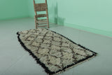 Moroccan berber rug 2.1 X 5.4 Feet - Boucherouite Rugs