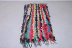 Moroccan berber rug 3 X 5.8 Feet - Boucherouite Rugs