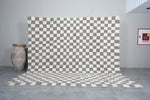 Checkered Moroccan rug 10 X 9.6 Feet