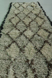 Moroccan berber rug 2.1 X 5.4 Feet - Boucherouite Rugs