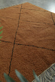 Amazing Moroccan terracotta rug - Handmade Custom rug