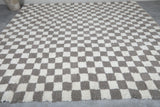 Checkered Moroccan rug 10 X 9.6 Feet