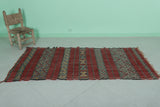 Moroccan berber rug 3 X 6.6 Feet - Boucherouite Rugs