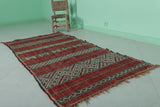 Moroccan berber rug 3 X 6.6 Feet - Boucherouite Rugs