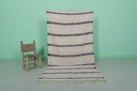 Moroccan Berber wedding blanket 3.7 FT X 6.6 FT