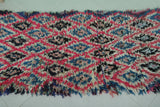 Moroccan berber rug 2.7 X 5.5 Feet - Boucherouite Rugs