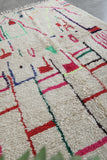 Colorful moroccan rug 4.9 FT × 8.1 FT