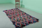 Moroccan berber rug 2.7 X 5.5 Feet - Boucherouite Rugs