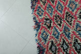 Moroccan berber rug 2.7 X 5.5 Feet - Boucherouite Rugs