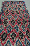 Moroccan berber rug 2.7 X 5.5 Feet - Boucherouite Rugs