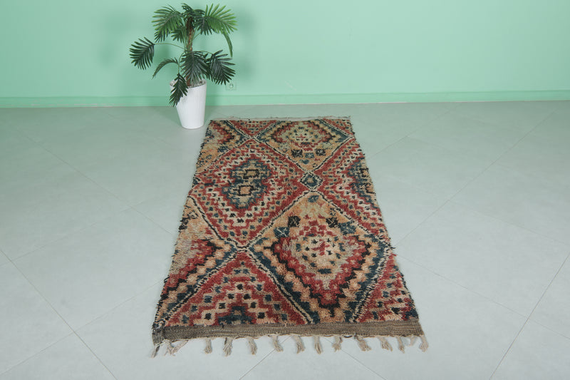 Handwoven Berber Rug - Authentic Moroccan Style 3.3 X 6.9 Feet