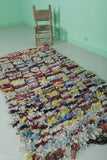 Moroccan berber rug 3.2 X 6.5 Feet - Boucherouite Rugs